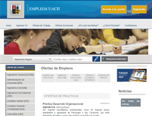 Tablet Screenshot of empleos.uach.cl