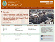 Tablet Screenshot of patronato.uach.mx