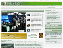 Tablet Screenshot of noticias.uach.cl