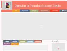 Tablet Screenshot of extension.uach.cl